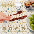 thumbnail image 6 of Easter and Watering Cans Cream Pattern Round Tablecloth 60", Wrinkle-Resistant Wipeable Cover for Kitchen, Dining, Picnic & Patio, 6 of 6