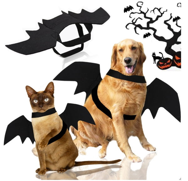 Bat Wings for Small Cat Puppy Dog Pet Halloween Costume Cosplay Dress-Up Props G 