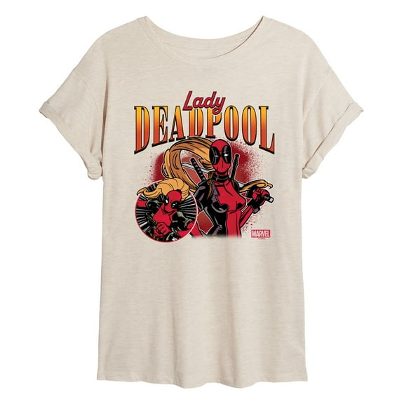 Marvel Deadpool - Lady Deadpool - Women's Oversized Graphic T-Shirt