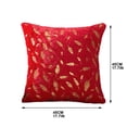 thumbnail image 3 of Christmas Throw Pillow Covers 18x18 Inch, Soft Plush Decorative Square Pillowcases, Farmhouse Holiday Cushion Covers for Couch Sofa Living Room Bedroom Outdoor Home Decor, 3 of 3