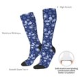 thumbnail image 4 of Bingfone Beautiful Snowflake Butterfly Print Compression Socks for Women and Men Long Socks for Running Athletic Cycling Nurse, 4 of 6