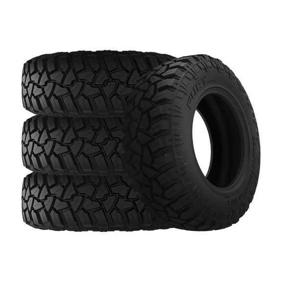 Set of 4 Fury Country Hunter M/T II LT35X12.50R20 121Q E Tires