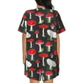 thumbnail image 6 of Haiem Red Mushrooms Pattern Pajama Set for Women 2 Piece Lounge Set Short Sleeve Tops and Shorts Soft Sleepwear-3X-Large, 6 of 7