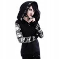 thumbnail image 2 of New Zipped Sweatshirt With Hood In Gothic Style, 2 of 5