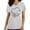 Blanc, variante sur SuoKom Sarraus pour Femmes Haut Moderne à Col en V Uniforme d'Infirmière Athlétique Extensible Tenue de Travail pour Joggers T-Shirts à Manches Courtes pour Femmes Hauts Floraux pour Femmes