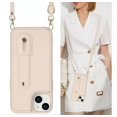 thumbnail image 4 of Pequeño bolso bandolera para teléfono móvil, funda para teléfono móvil con cartera colgante, bolso bandolera de piel sintética, pasaporte, funda para teléfono móvil con ranura para tarjetas, correa, 4 of 7