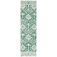 thumbnail image 2 of Safavieh Dip Dye Beranadette Floral Wool Runner Rug, Dark Green/Ivory, 2'3" x 8', 2 of 11