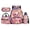 Pink Axolotl, variant on Yuyamidu Green Tractor 4Pcs School Backpack Set for Boys Girls Preschool Kindergarten Primary Students Kids Shoulder Bag with Lunch Bag, Pencil Case & Water Bottle Bag