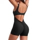 thumbnail image 3 of Mono de Entrenamiento de una Pieza para Mujer, Sin Espalda, Control de Abdomen, Sin Mangas, Espalda en V, Negro, Talla M, 3 of 8