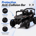 thumbnail image 6 of 24V Kids Powered Ride On UTV, Electric Ride On Car for Kids Ages 3-5 with Remote, Bluetooth, LED Lights, 4-Wheel Suspension, Black, 6 of 7