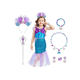 thumbnail image 1 of Vestido De Princesa De La Sirenita Ariel Con Accesorios Para Niña, Disfraz De Sirena Xtellar azul, 1 of 4