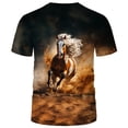 thumbnail image 2 of WHNBCW Funny Horse T Shirt Novelty Animal Graphic Theme Tee Shirt Short Sleeve Casual Wear, 2 of 7