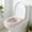 Pink #3, variant on Thickened Jacquard Fabric Toilet Seat Cover | Washable Zippered Cushion | Large Size 44x38cm | Soft Fleece for Warmth & Comfort | Bathroom Accessory