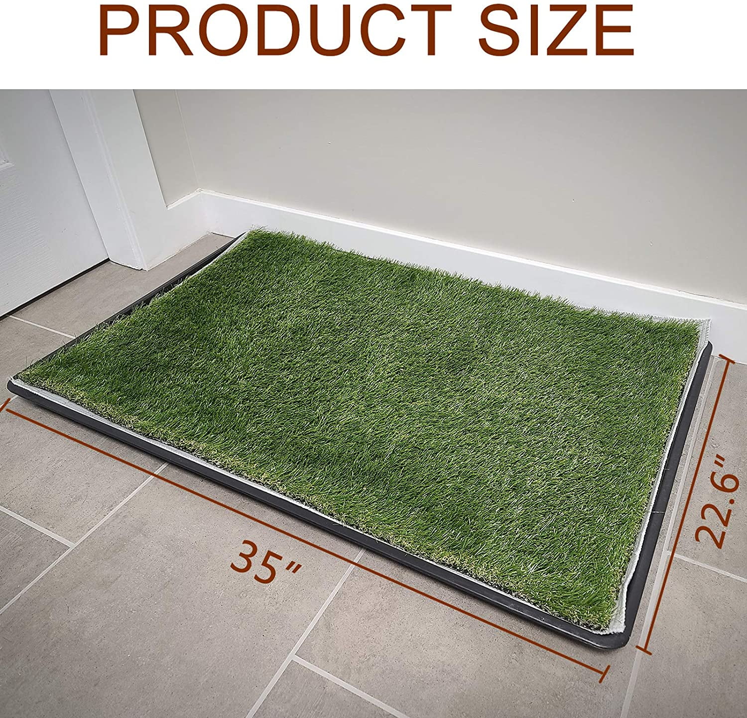 Dog Grass Large Patch Potty, Artificial Dog Grass Bathroom Turf for Pet