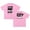 Pink, variant on Jey Uso Four Letters One Word T-shirt Crewneck Short Sleeve Cotton Tee Women Men Streetwear Tops