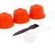 thumbnail image 3 of 4 s de Café, Cápsulas Reutilizables, Filtro de Taza de Café, Taza de Café Recargable, Colador de Cápsulas para Gusto naranja Soledad Vainas de cápsulas reutilizables, 3 of 5