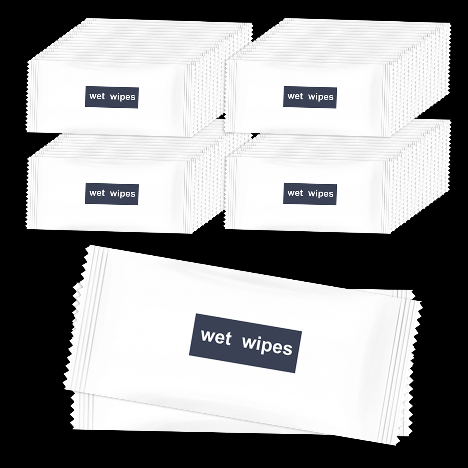 Wet Wipes Individually Wrapped, Individual Hand Wipes 100 Pack, Clean