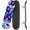 Pattern3, variant on Complete Skateboard Vibrant Tropical Pineapple 31 Inch 7-Ply Maple Skateboard with PU Wheels and Aluminum Trucks, Ready-to-Ride Skateboard for Beginners, Teens and Adults
