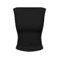 thumbnail image 6 of Fewfanhot Women's Boat Neck Sleeveless Tank Top, Bodyform Ruched Side Casual Summer Blouse, Slim Fit Crew Neck Cami, S-3XL, 6 of 6