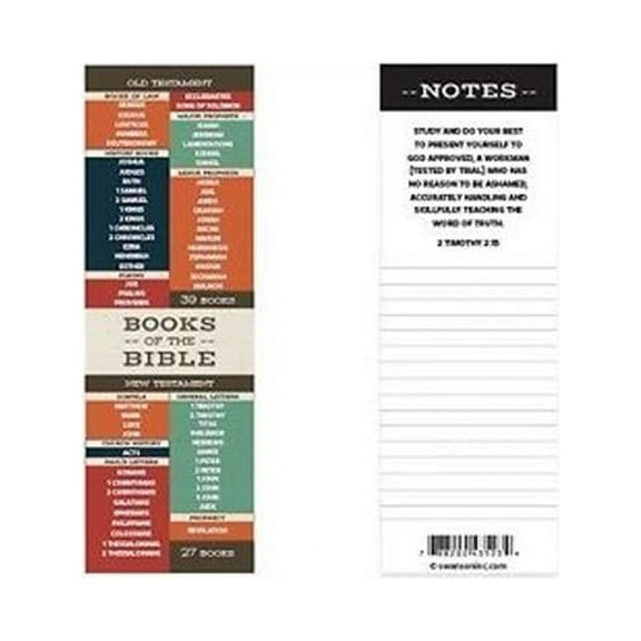 Swanson Christian Supply 17281X Bookmark - Books of The Bible - Pack of 25
