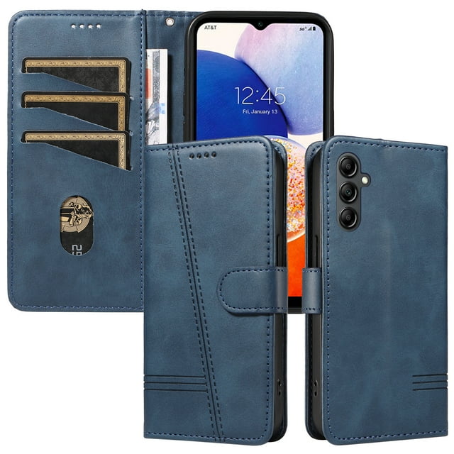 Phone Case for Samsung Galaxy A15 5G/4G Magnetic PU Leather Card Slots Durable Wallet Cover