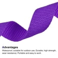 thumbnail image 3 of Uxcell Lightweight Polypropylene Webbing Straps Strapping Band for Outdoor Dark Purple, 3 of 5