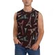 thumbnail image 1 of Balery Eiffel Tower Camisetas sin mangas para hombre, absorbe la humedad y protege contra el mal olor.-Small, 1 of 7