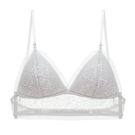 

Women Backless Sexy Bra Stylish Lace Seamless Bralette Triangle Cup Invisible Boneless Bras For Dress Soft Thin Underwear