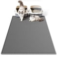 thumbnail image 1 of Tapete para arena de gato Pieviev impermeable 91 x 76 cm gris, 1 of 7