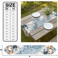 thumbnail image 3 of Coastal Pumpkins Fall Table Runner Linen Burlap Table Runner 72 Inches Long Blue Starfish Beach Thanksgiving Dresser Scarves for Kitchen Island Coffee Dining Room Party Holiday Decoration 13"x72", 3 of 8