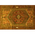 thumbnail image 1 of Ahgly Company Machine Washable Indoor Rectangle Persian Yellow Traditional Area Rugs, 2' x 4', 1 of 4