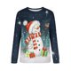 thumbnail image 4 of ICHUANYI Liquidación Mujer Manga Larga Casual Navidad Impresión Cuello Redondo Pullover Sudadera Túnica Tops ICHUANYI WER2023082202953, 4 of 6