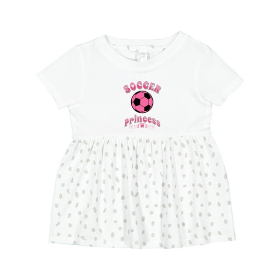 Inktastic Soccer Princess Girls Baby Dress
