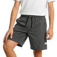thumbnail image 3 of Krdevn Kids Cargo Shorts, Boys Casual Athletic Shorts with Pockets,11-12 Years, 3 of 8