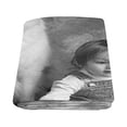 thumbnail image 2 of CADecor The Girl and The Dog Fleece Throw Blanket 58x80 inches, 2 of 3
