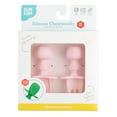 thumbnail image 7 of Bumkins Baby Feeding Chewtensils, Training Fork and Spoon Set, Utensils Ages 6 Mos+ (Pink), 7 of 7