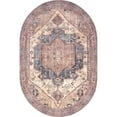 thumbnail image 2 of nuLOOM Leslie Transitional Printed Area Rug, 4' x 6', Peach, 2 of 9