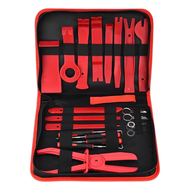 Kit de herramientas de destornillador con Clip de sujeción, herramienta de eliminación de recorte de Panel de Clip de puerta estéreo, 21 Uds.