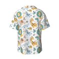thumbnail image 2 of Fotbe Scandinavian Africa print Short Sleeve Button Down Shirts for Men Casual Summer Beach Wrinkle Free Shirt-Small, 2 of 7