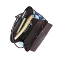 thumbnail image 4 of Balery Blue Squares Mochila de Cuero para Mujeres, Gran Capacidad, Bolsa de Viaje Multifuncional, Mochila de Cuero y Bolsa de Hombro para Mujeres, 4 of 4