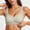Khaki, variant on Women Pullover Vest Style Wireless Bra, Fixed Padded Cup Breathable Mild Push Up Anti-Roll Underband Comfort Daily Bralette Black XL(XL)
