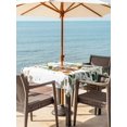 thumbnail image 3 of Outdoor Tablecloth with Umbrella Hole for Patio/Picnic/Party/Camping, Animals Eucalyptus Leaves Waterproof Table Cloth Square Cover Washable, Summer Botanical Elk Bear Watercolor (54"x 54"), 3 of 8