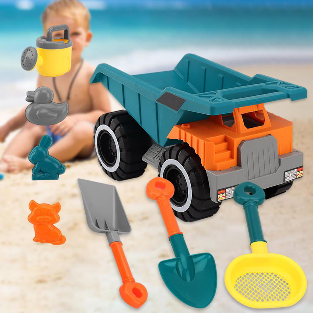 25.5x15x15.5cm NEWMIND Kids Beach Sand Toys Set Truck Summer Toys Beach Play Game Toys Gifts for Toddlers Kids Outdoor Indoor Play Gift 