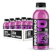 Protein2o 15g Whey Protein Isolate Hydration Drink, 350mg of Electrolytes, Vitamins B5 & B6, Sugar Free, Grape, 16.9 oz Bottle (Pack of 12)