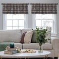 thumbnail image 4 of LALILO Kitchen Curtain Valance Ethnic Boho Traditional Rod Pocket Window Curtain 52"x 18" Set of 2, 4 of 5