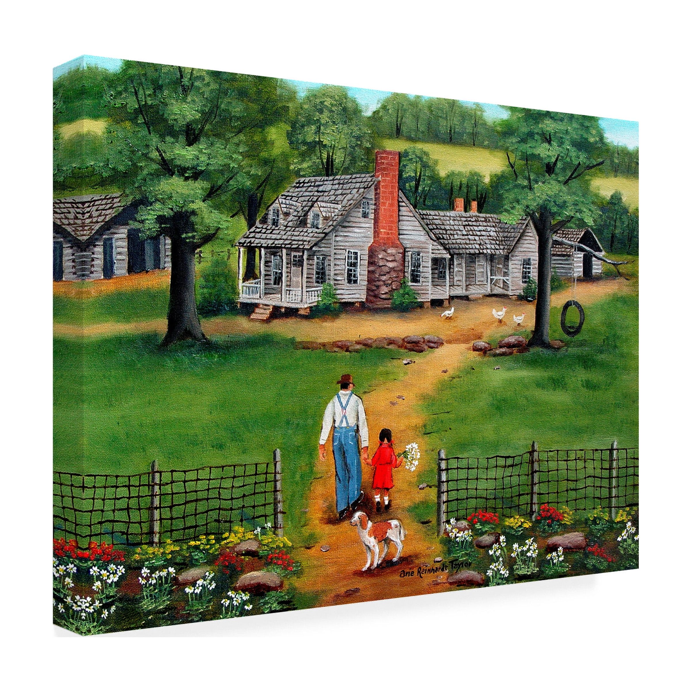 Trademark Fine Art 'Going To Grandpas' Canvas Art by Arie Reinhardt Taylor