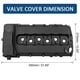 thumbnail image 2 of Tapa de Válvula del motor Unique Bargains 03H103429L Negro, 2 of 8