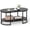 Black Marble, variant on Yuanmin 2-Tier Coffee Table, Oval Center Table with Faux Marble Top & Open Storage Shelf, Modern Accent Table with Heavy Duty Metal Frame, Cocktail Table for Living Room Reception (Black Marble)