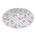 thumbnail image 2 of Kll Flamingo And Pineapple Christmas Tree Skirt 36",Party Decorations Farmhouse For Christmas Decorations Holiday Party, 2 of 8