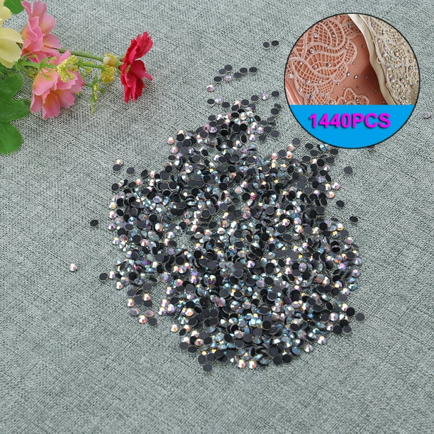 1440 Strass Hotfix 4 Mm – Bleu Clair, SS16, Dos Plat, Cristal Uxcell